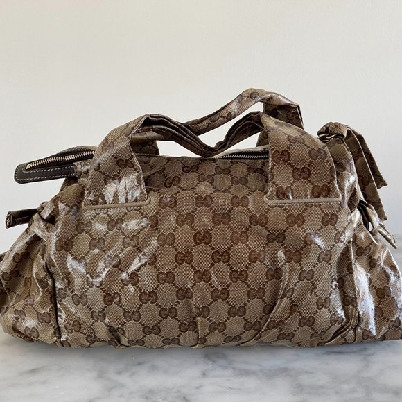 GUCCI HYSTERIA GG MONOGRAM BEIGE SHINY - Picture 3 of 7